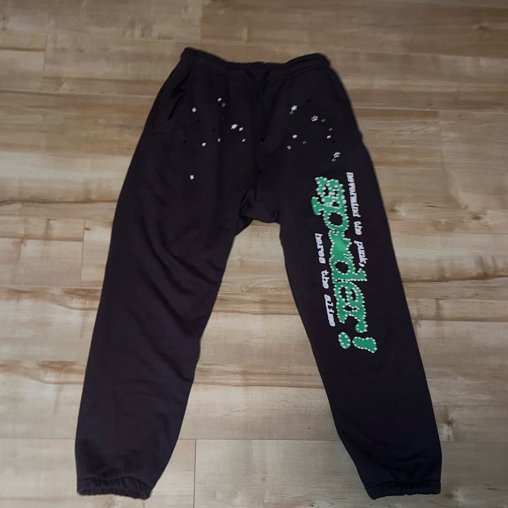 Black Graphic Sweatpants
